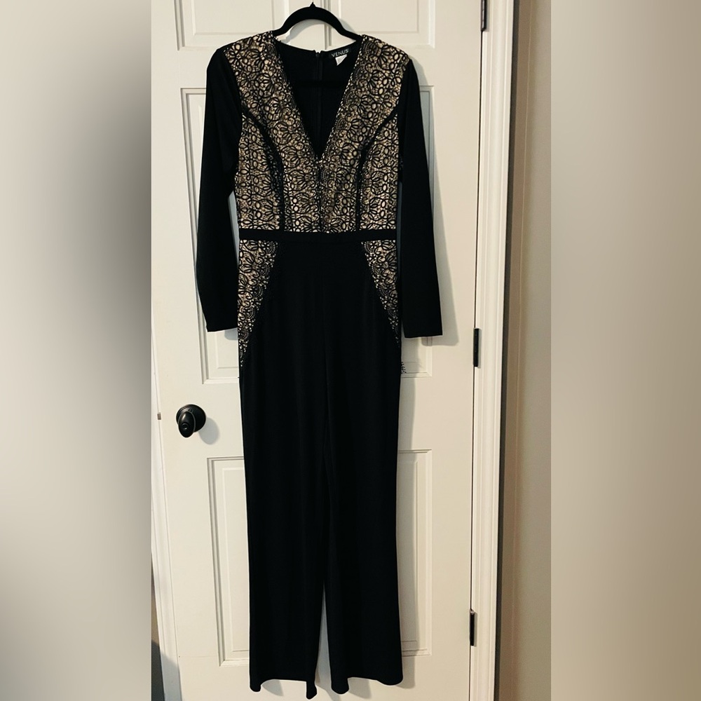 Venus black jumpsuit. Size 8 Excellent used condition.